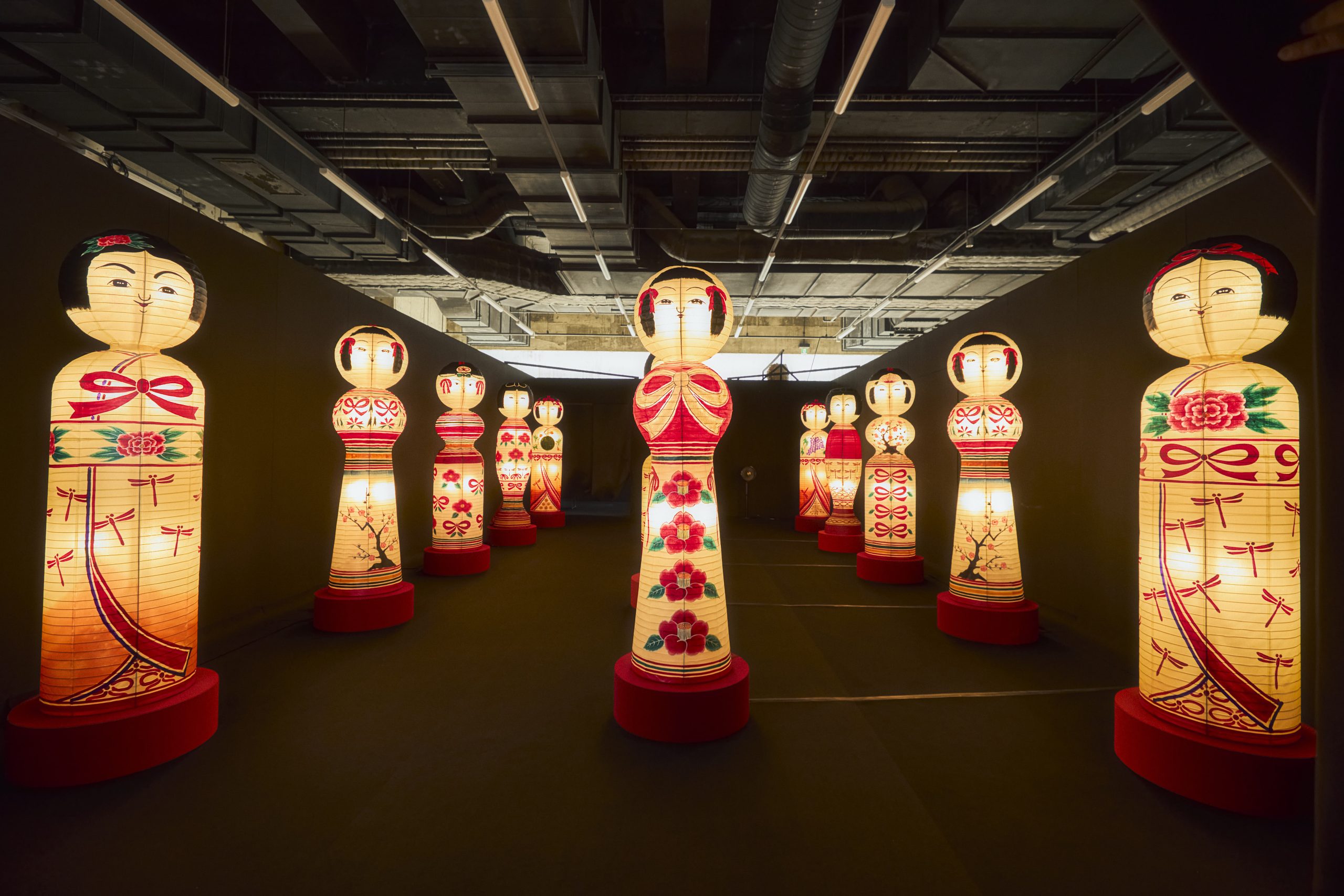 のんのリボンアートが、冬の久慈を灯します。くじのん特別展示「のん